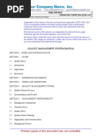 Quality Management System Manual: QM-00 Index (Full Text)