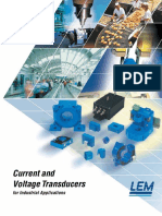 Current and Voltage Transducers: For Industrial Applications