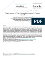 Fatigue Analysis of Wing-Fuselage Lug Section of A Transport Aircraft