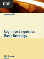 Cognitive Linguistics Geeraerts Al Eds 2006