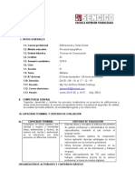 Sílabo de Técnicas de Comunicación Edificaciones 2018-I