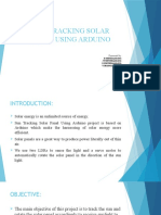 Sun Tracking Solar Panel Using Arduino: Presented by