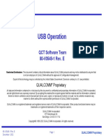 USB Operation: QCT Software Team 80-V0548-1 Rev. E