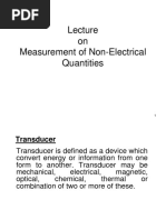 On Measurement of Non-Electrical Quantities