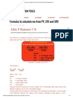 Formulas To Calculate Ma From PV, LRV and URV - Instrumentation Tools