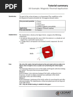 Tutorial Summary: 3D Example: Magneto Thermal Application