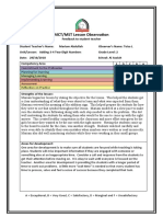 Mariam Abdullah Observation Form