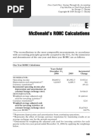 Mcdonald'S Roiic Calculations: Appendix