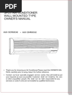 Manual Aer Conditionat Galanz