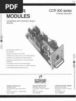 Strand Century Lighting CCR 300 Series Dimmer Modules Spec Sheet 6-77