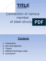 Connection of Various Member PDF