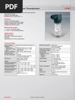 Electronic Pressure Transducers: Upa2 Upa2