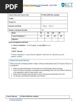 4 1 I, Term 2, 2019-21 180: MBA Program Regulations 2017 (Amended) - Course Plan