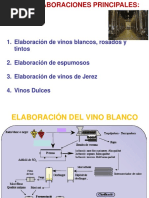 Elaboración de Vino, Protocolo y Fases, en Diferentes Tipos de Vinos.