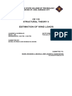 Estimation of Wind Loads: CE 115 Structural Theory Ii