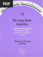 Libreria de Mujeres de Milan - No Creas Tener Derechos PDF