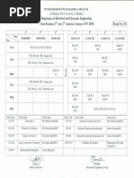 A Filiat D Ith It O Dhaka) Department of Electrical and Electronic Engineering Class Routine (2 Year 2 Seme Ter, Session: 2017-2018) Iroom No: 101