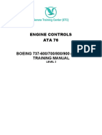 Engine Controls ATA 76: BOE ING 737-600/700/800/900 (CFM56) T RA Inin G Manual