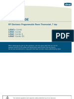 Users Guide: RF Electronic Programmable Room Thermostat, 7 Day LOGIC+ Combi LOGIC Combi Logic Combi E Logic Combi Es