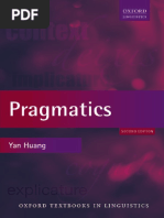 Pragmatics by Yan Huang - 2nd ED PDF