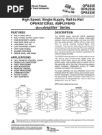 OPA350 OPA2350 OPA4350 High-Speed, Single-Supply, Rail-to-Rail Operational Amplifiers Series