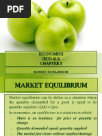 ECO 415 - Market Equilibrium