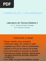 Tubérculos y Leguminosas