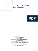 M12. U1. S1. Actividad 1. Características Del Delito