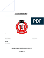 Sociology Project: National Law University, Lucknow