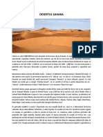 DESERTUL SAHARA - Proiect