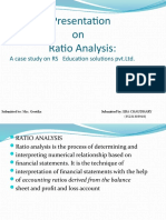 Presentation On Ratio Analysis:: A Case Study On RS Education Solutions PVT - LTD