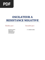 Oscillateur À Résistance Négative