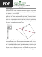 Design and Analysis of Algorithms (COM336) : Dijkstra's Algorithm