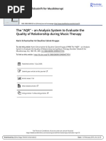 The AQR An Analysis System To Evaluate The Quality of Relationship During Music Therapy