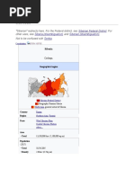 Siberia: "Siberian" Redirects Here. For The Federal District, See - For Other Uses, See and - Not To Be Confused With