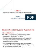 Unit-1:: Introduction To Basics of Industrial Automation