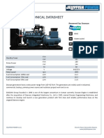 D201 Genset Technical Datasheet: Jellyfish Power S.A.S. Electric Power Generation Experts