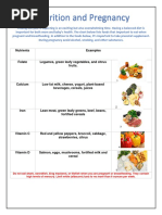 Nutrition and Pregnancy