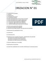 Informe Valorizacion N 01