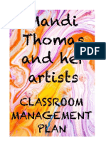 Ed 110 Classroom Management Plan - Mandi Thomas