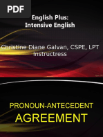 Pronoun-Antecedent Agreement