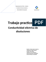 Trabajo Practico N°3: Conductividad Eléctrica de Disoluciones