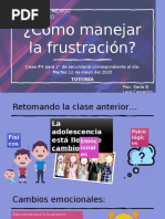 Cómo Manejar La Frustración Dirigido A Adolescentes. Presentación.