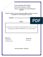 L'utilisation Par Les Enseignants D'éducation Physiques Et Sportive Des Styles D'enseignements de MUSKA MOSTTON