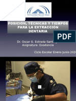 Posición, Técnicas y Tiempos para La Extracción