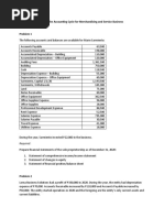 Exercise 5 - Completing The Accounting Cycle For Merchandising and Service Business