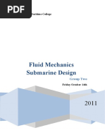 Fluid Mechanics Submarine Design: Australian Maritime College