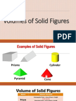 Volumes of Solid Figures