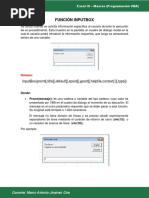 Funciones Inputbox y Msgbox Excel Vba