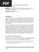 Analisis Del Contrato de Leasing.